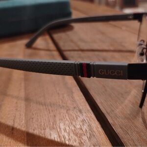 Gucci Gray, Black and Red Eyewear